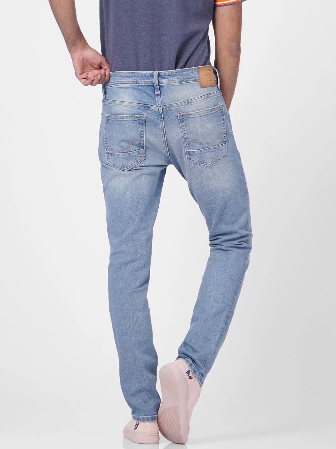 Light Blue Low Rise Ben Skinny Jeans - Image 4