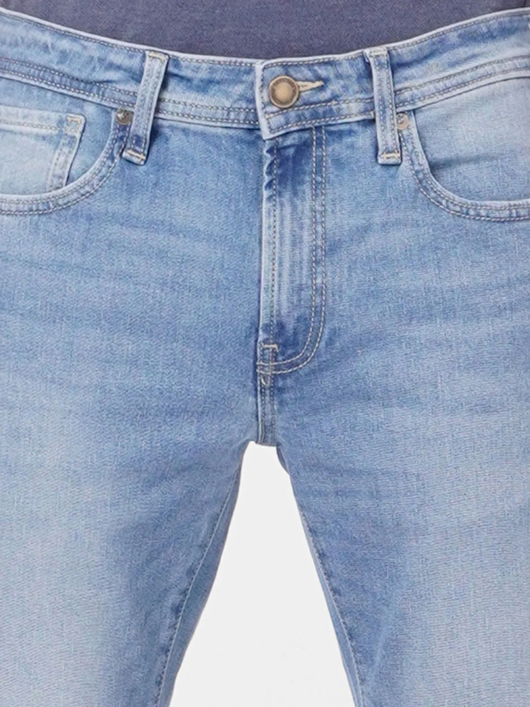 Light Blue Low Rise Ben Skinny Jeans - Image 5