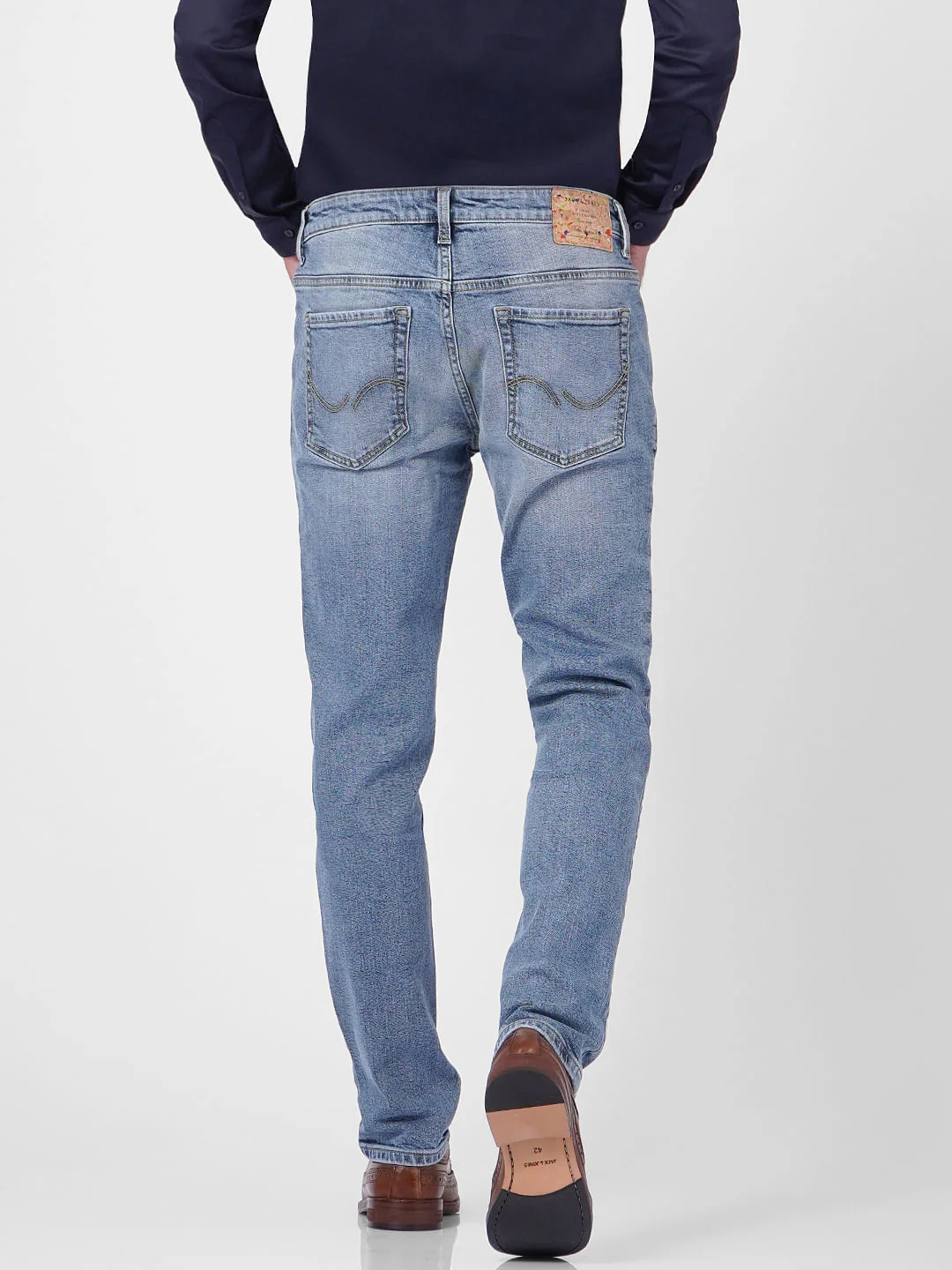Light Blue Low Rise Ben Skinny Jeans - Image 4