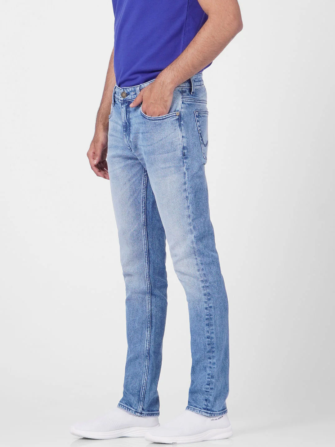 Light Blue Low Rise Ben Skinny Jeans - Image 3