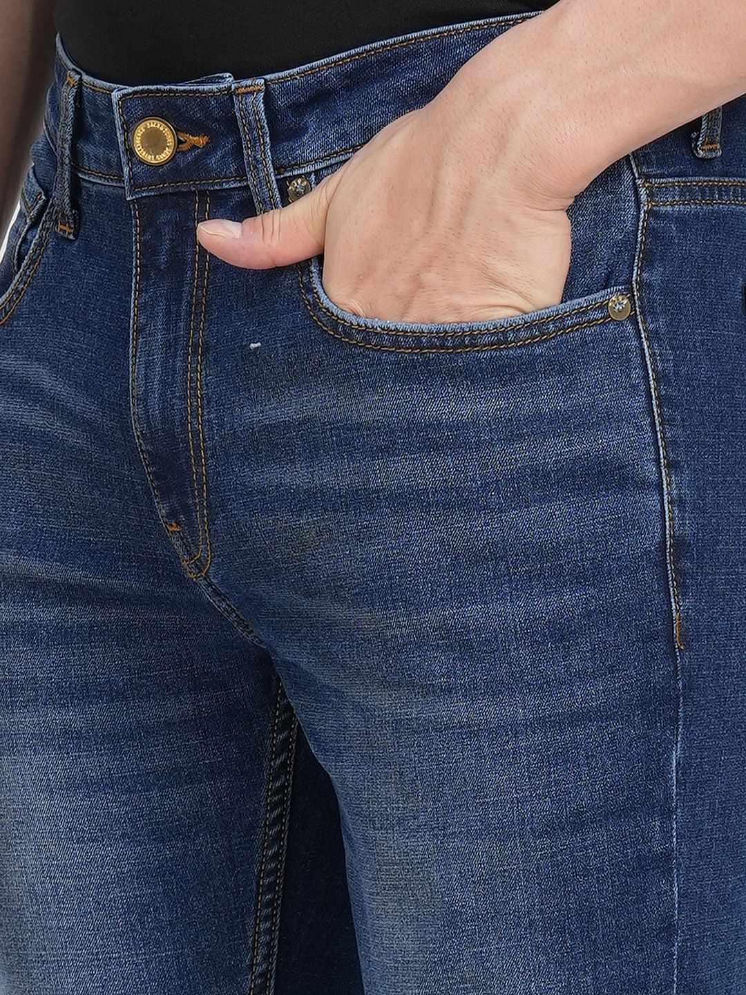 Blue Low Rise Washed Ben Skinny Jeans - Image 5
