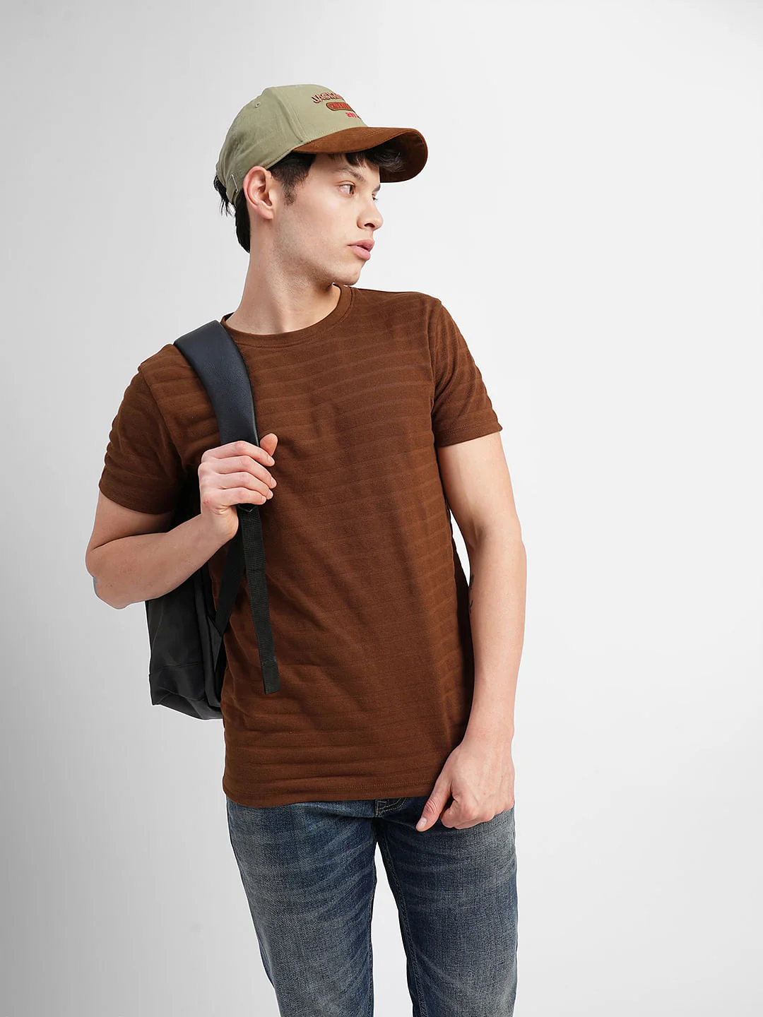 Brown Crew Neck T-shirt