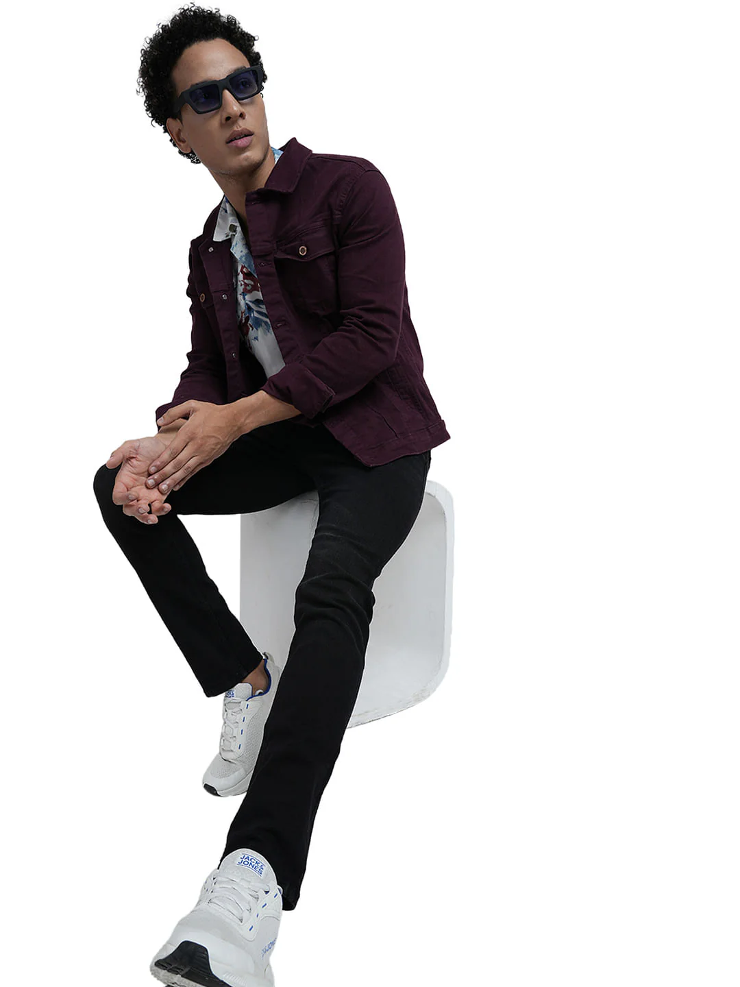 PRODUKT by JACK&JONES Black Mid Rise Slim Fit Jeans