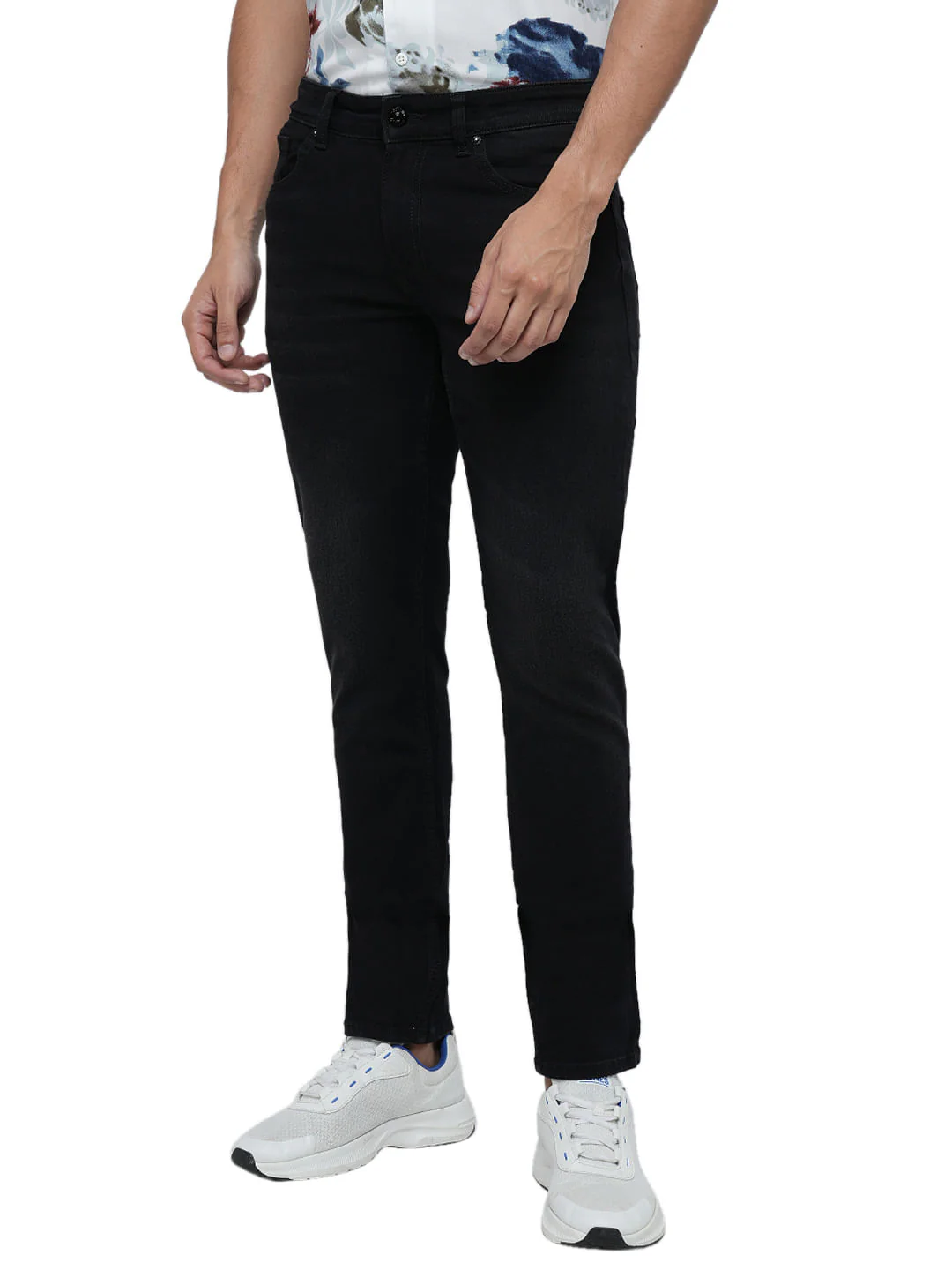 PRODUKT by JACK&JONES Black Mid Rise Slim Fit Jeans - Image 2