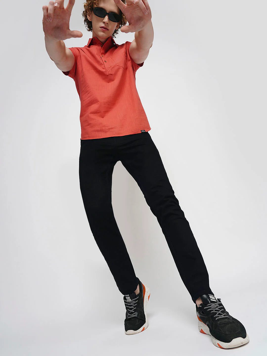 PRODUKT by JACK&JONES Dark Blue Mid Rise Slim Fit Jeans