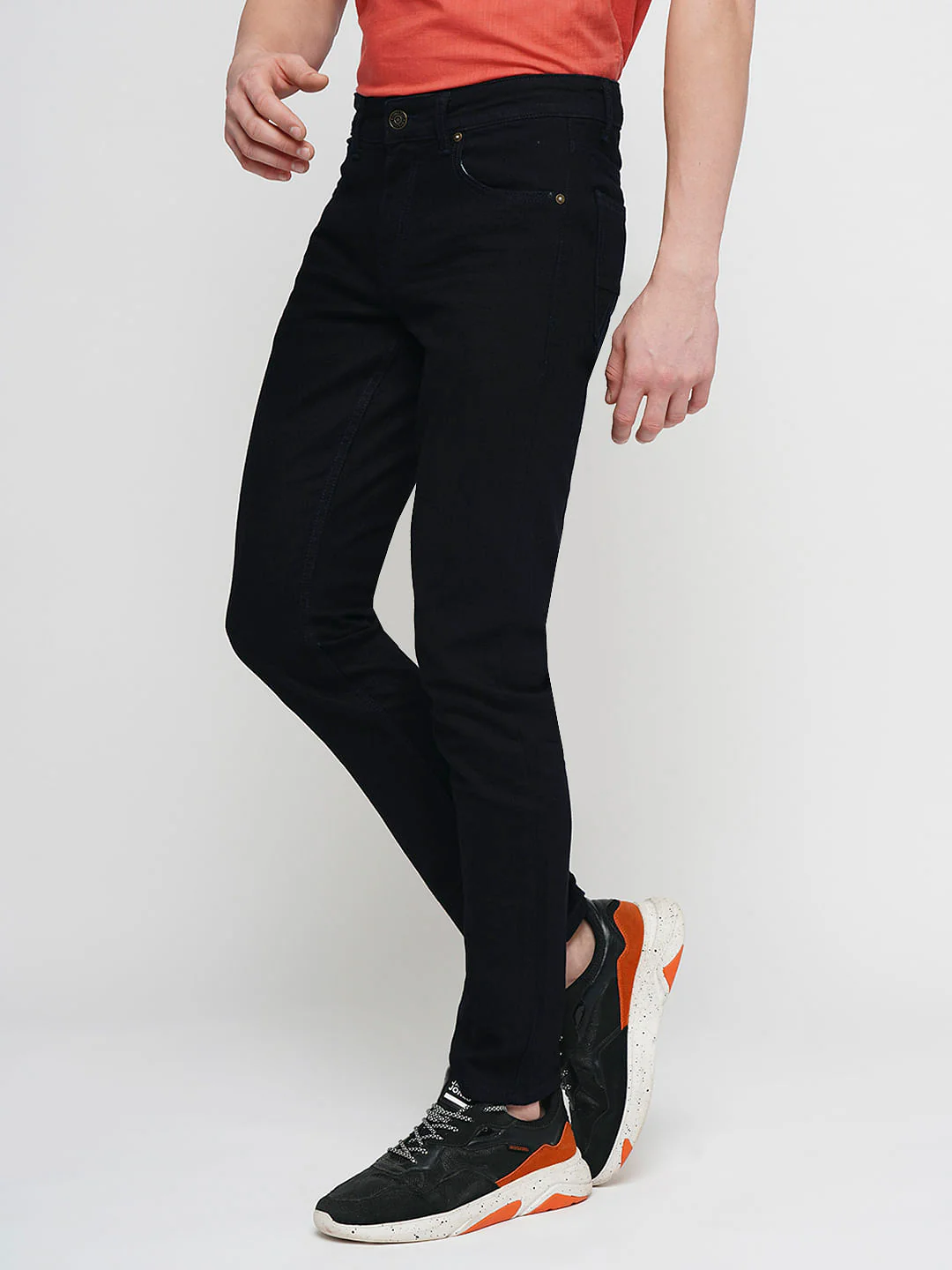 PRODUKT by JACK&JONES Dark Blue Mid Rise Slim Fit Jeans - Image 3