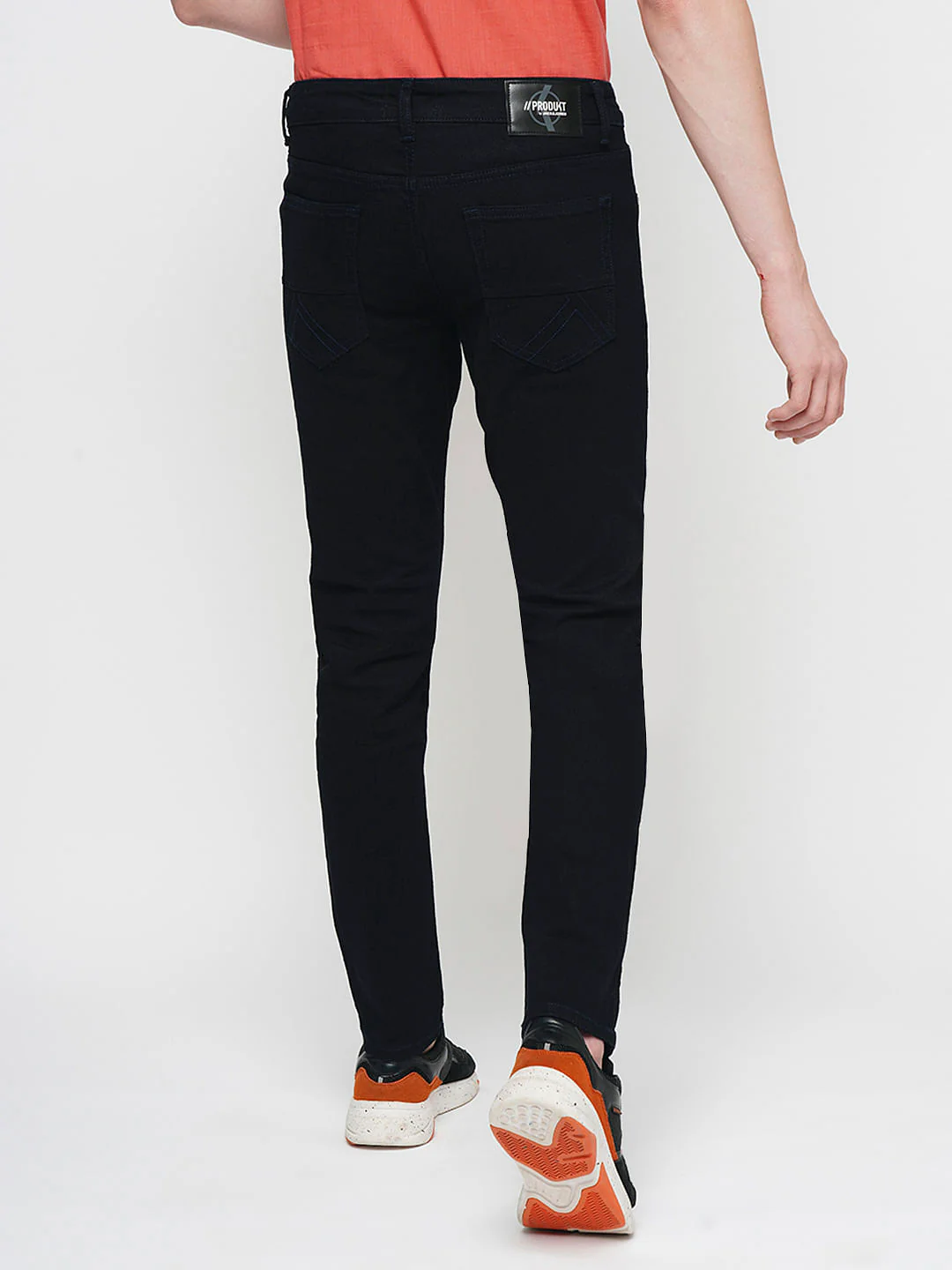 PRODUKT by JACK&JONES Dark Blue Mid Rise Slim Fit Jeans - Image 4