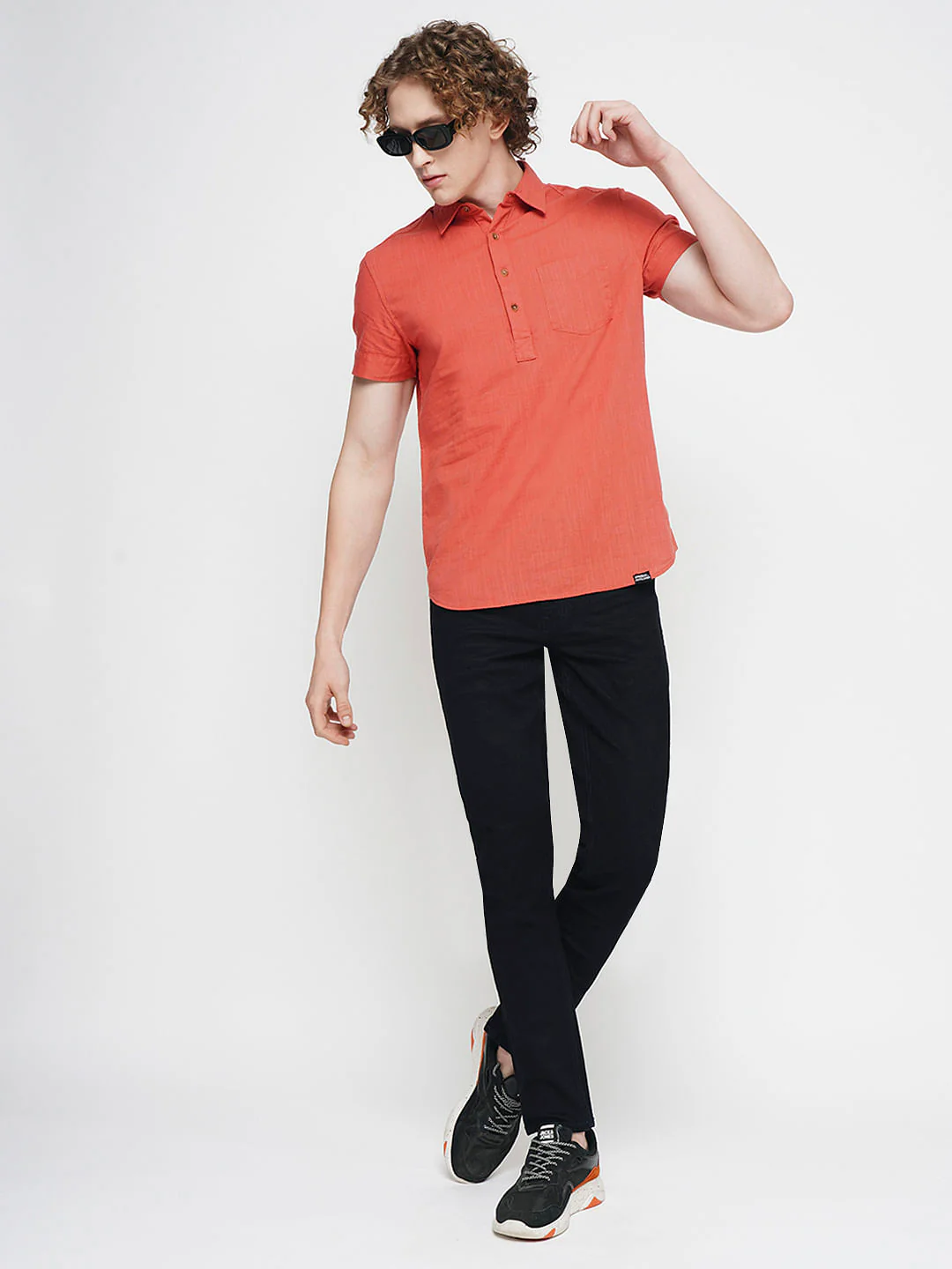 PRODUKT by JACK&JONES Dark Blue Mid Rise Slim Fit Jeans - Image 5