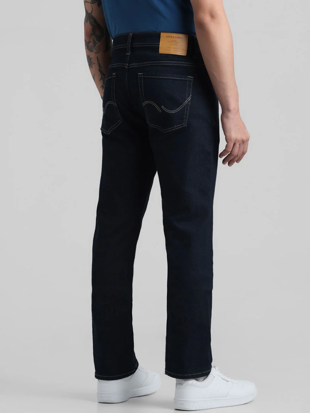 Dark Blue Low Rise Glenn Slim Fit Jeans - Image 3