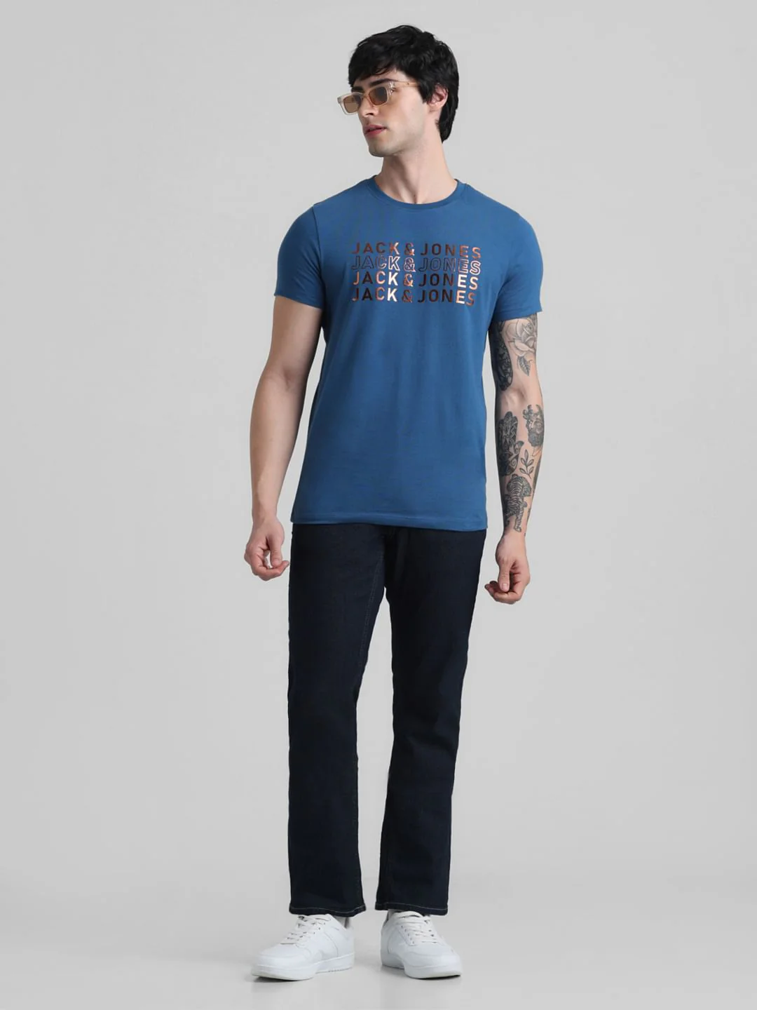 Dark Blue Low Rise Glenn Slim Fit Jeans - Image 5