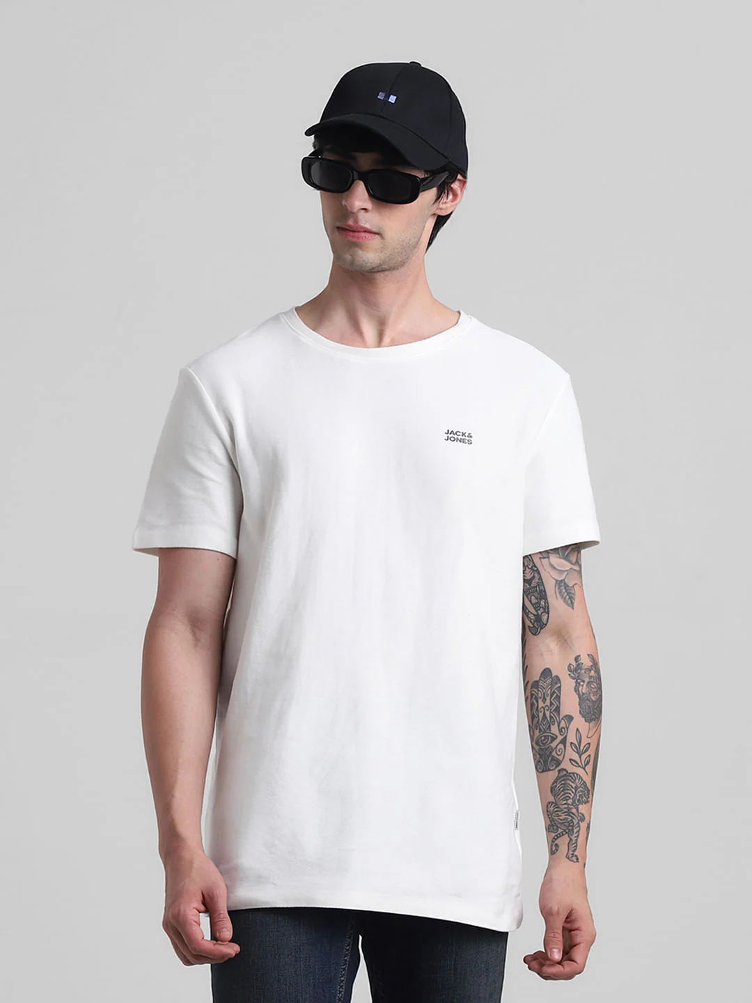 White Oversized Crew Neck T-shirt