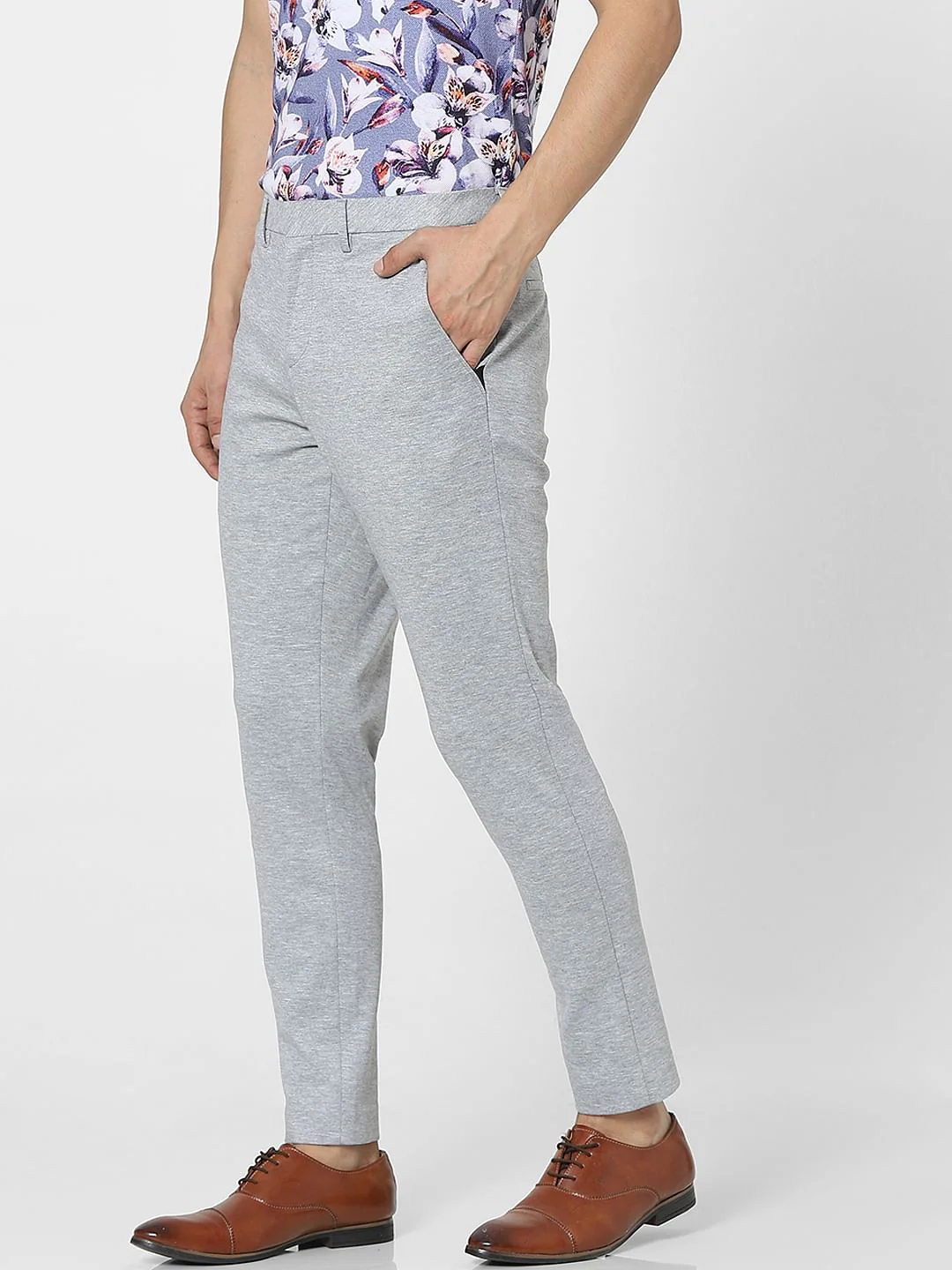 Grey Tailored Trousers - Image 3
