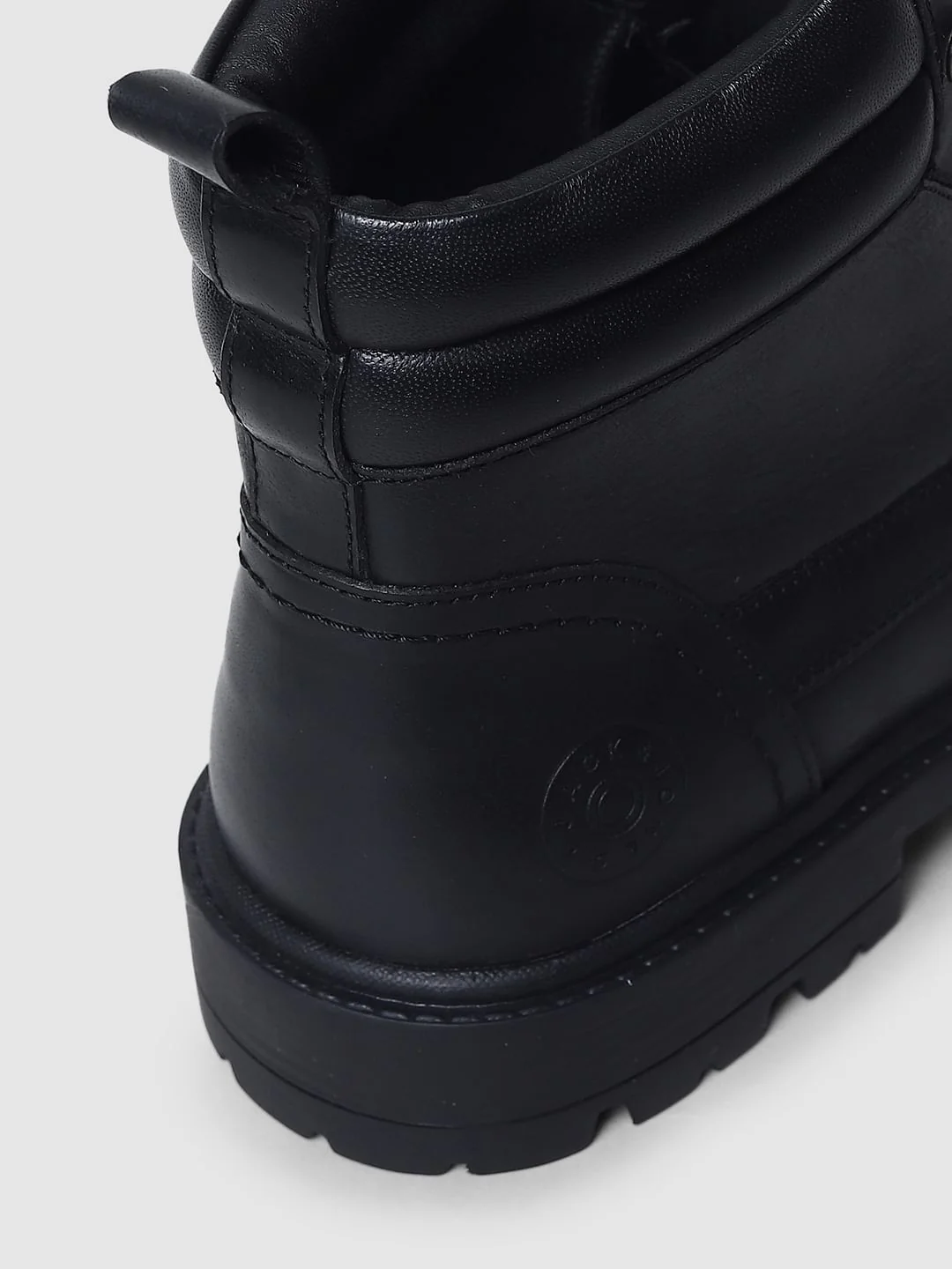 Black Vintage Leather Boots - Image 8