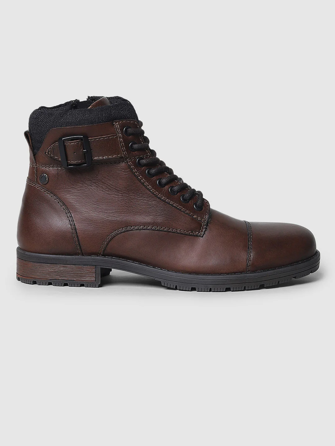 Dark Brown Leather Boots - Image 3