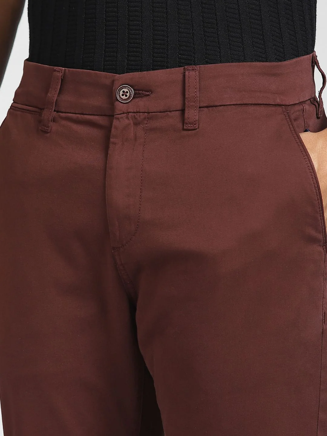 Maroon Slim Fit Pants - Image 5