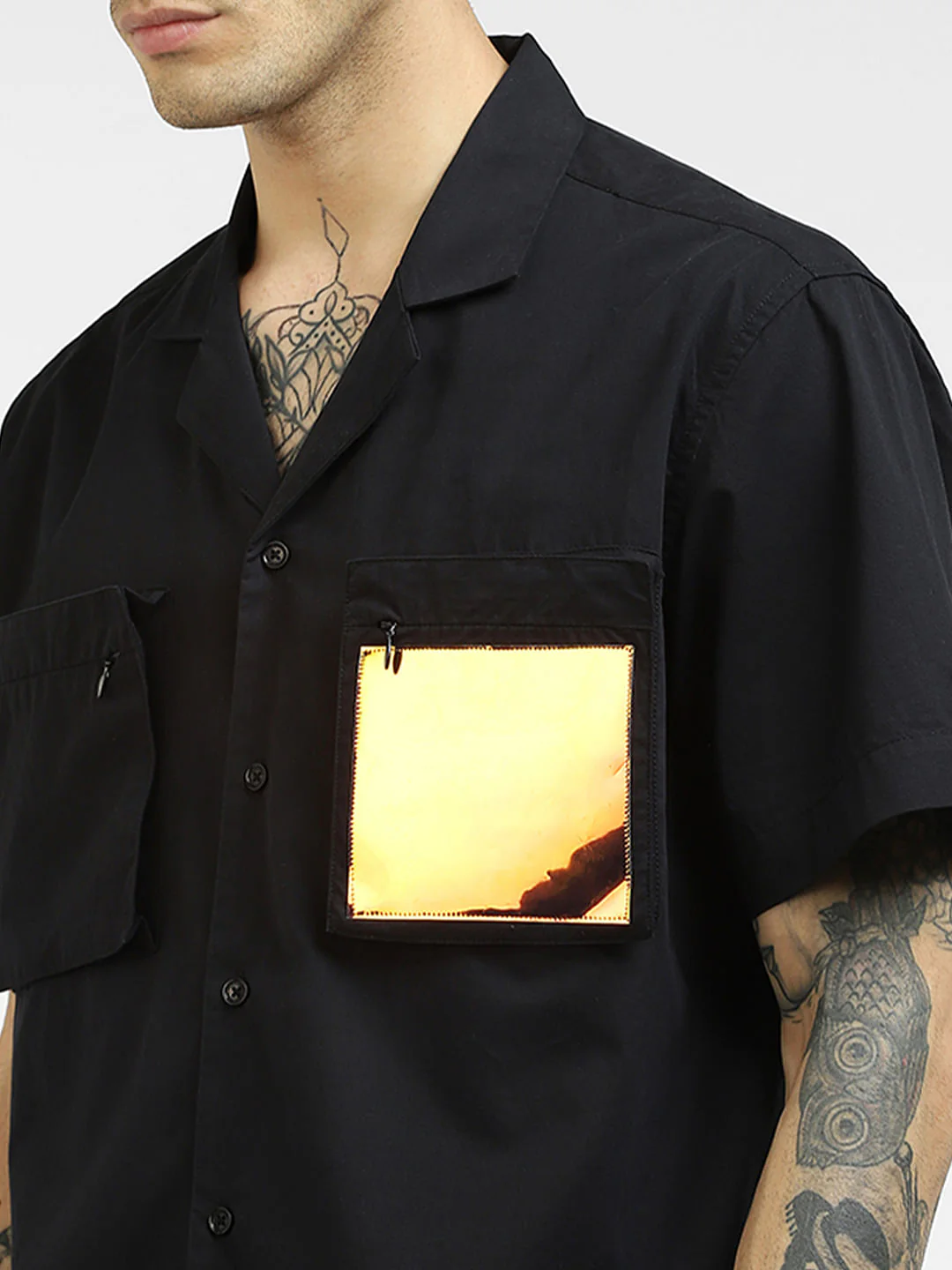 Green Oversized Half Sleeves Shirt - Image 5