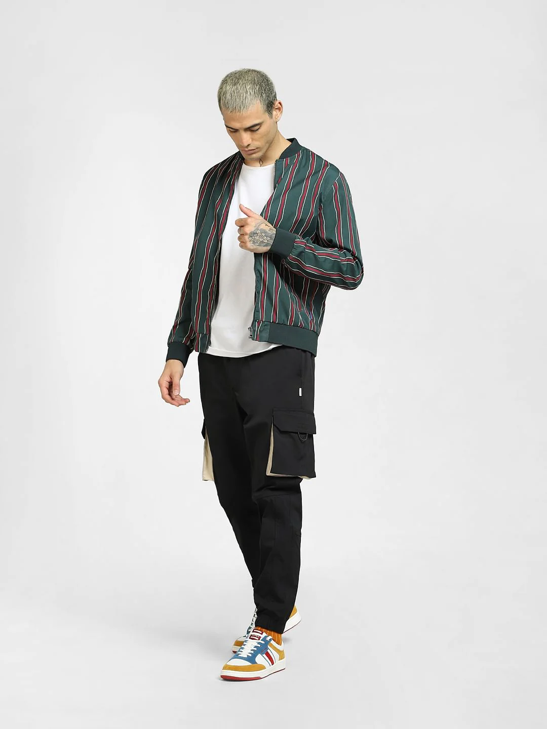 Black Mid Rise Drawstring Pants