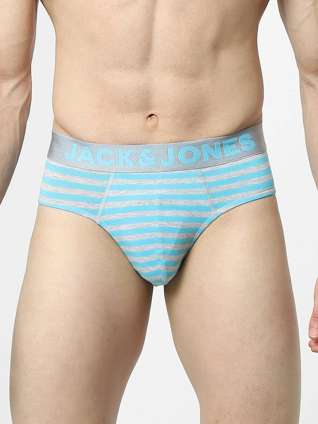 Pack Of 2 Blue & Orange Striped Briefs - Image 2