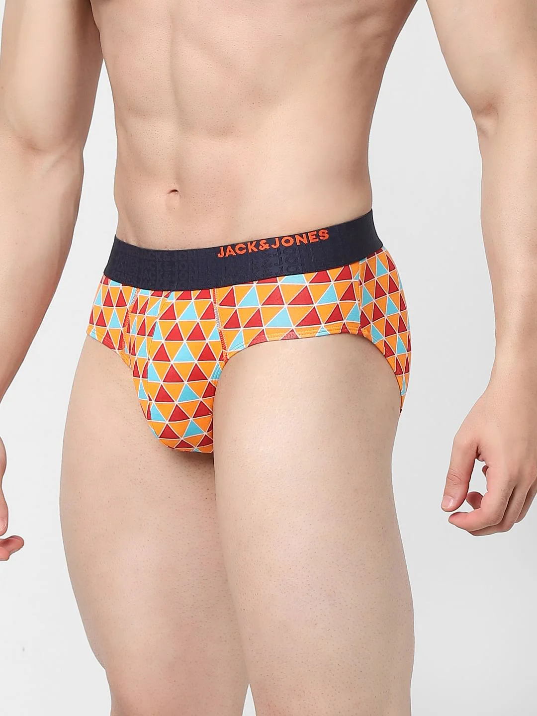 Orange Printed Briefs - Image 2