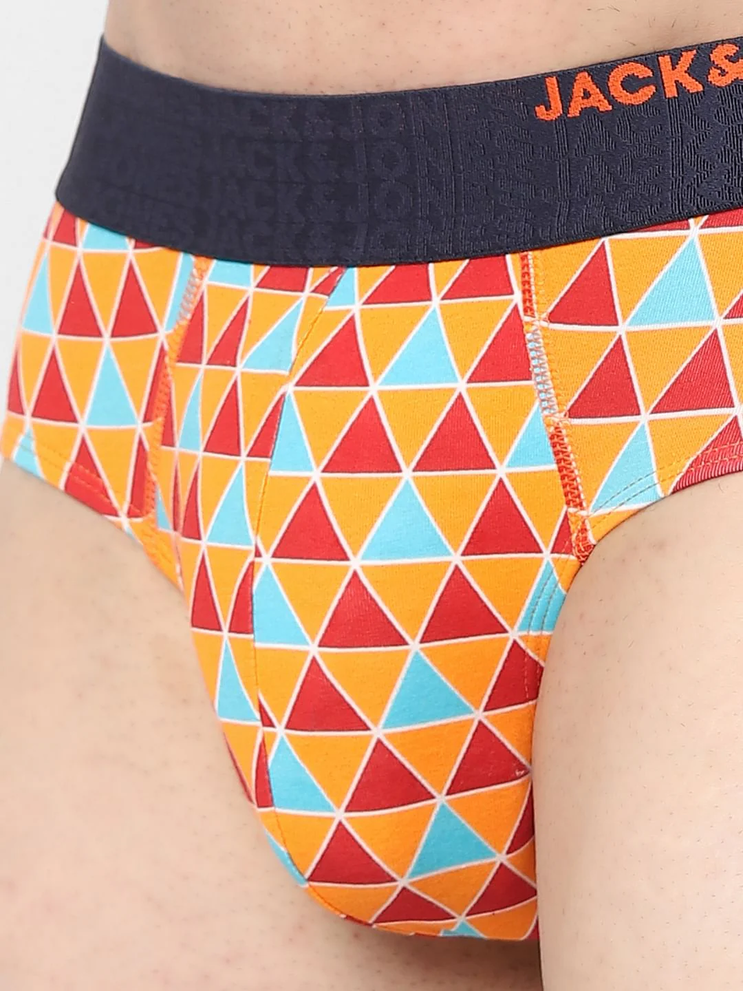 Orange Printed Briefs - Image 4