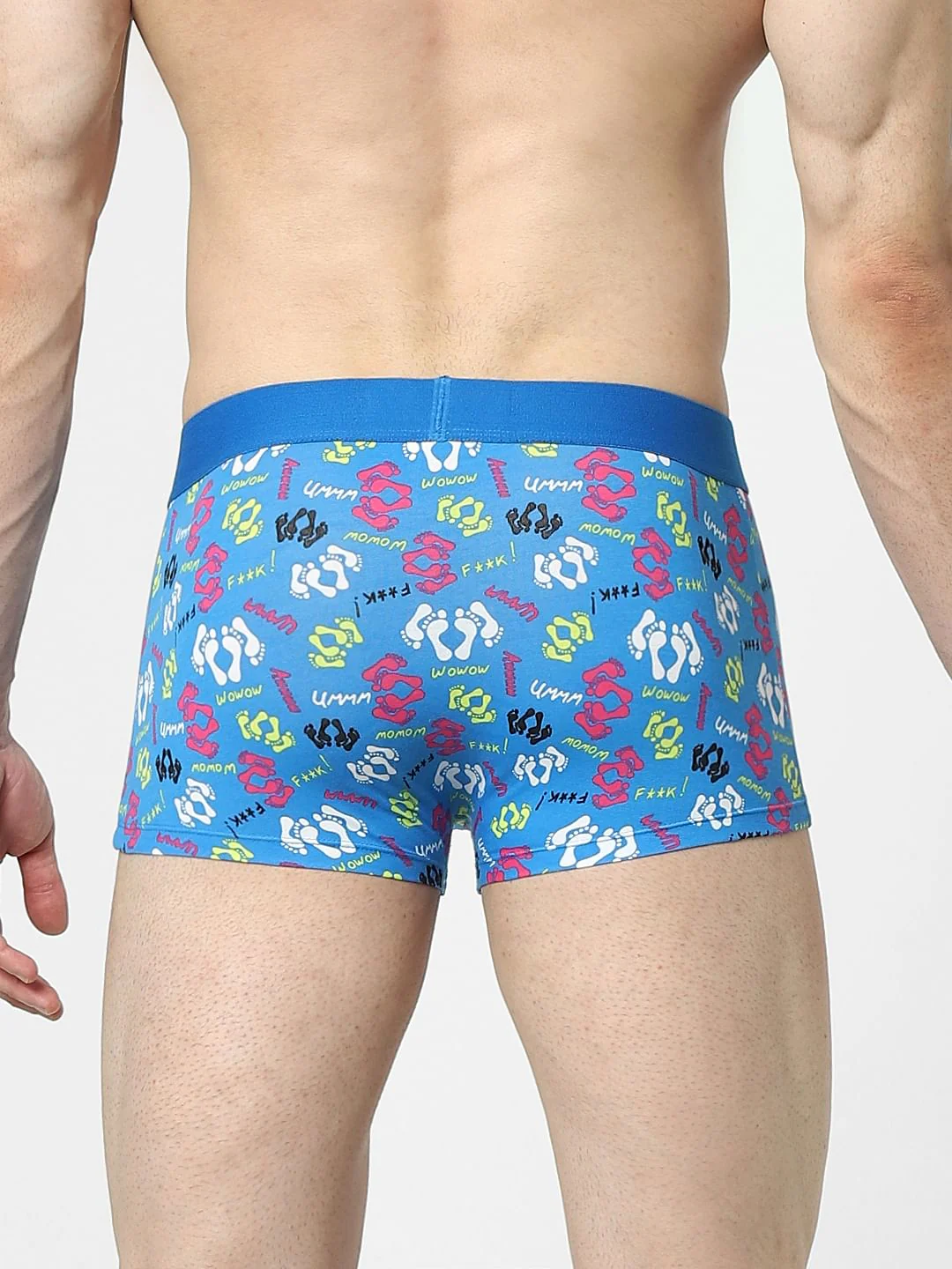 Blue Graphic Print Trunks - Image 3