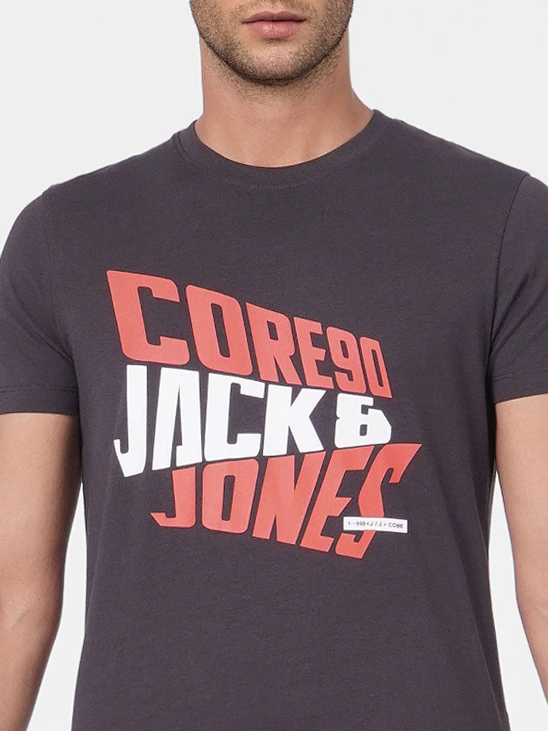 Black Graphic Print Crew Neck T-shirt - Image 5