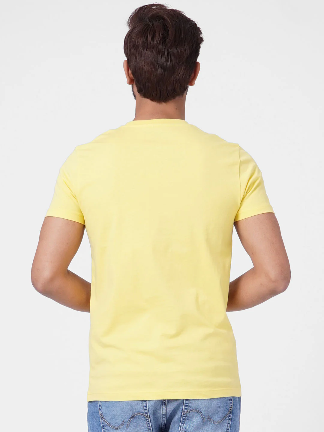 Yellow Crew Neck T-shirt - Image 4