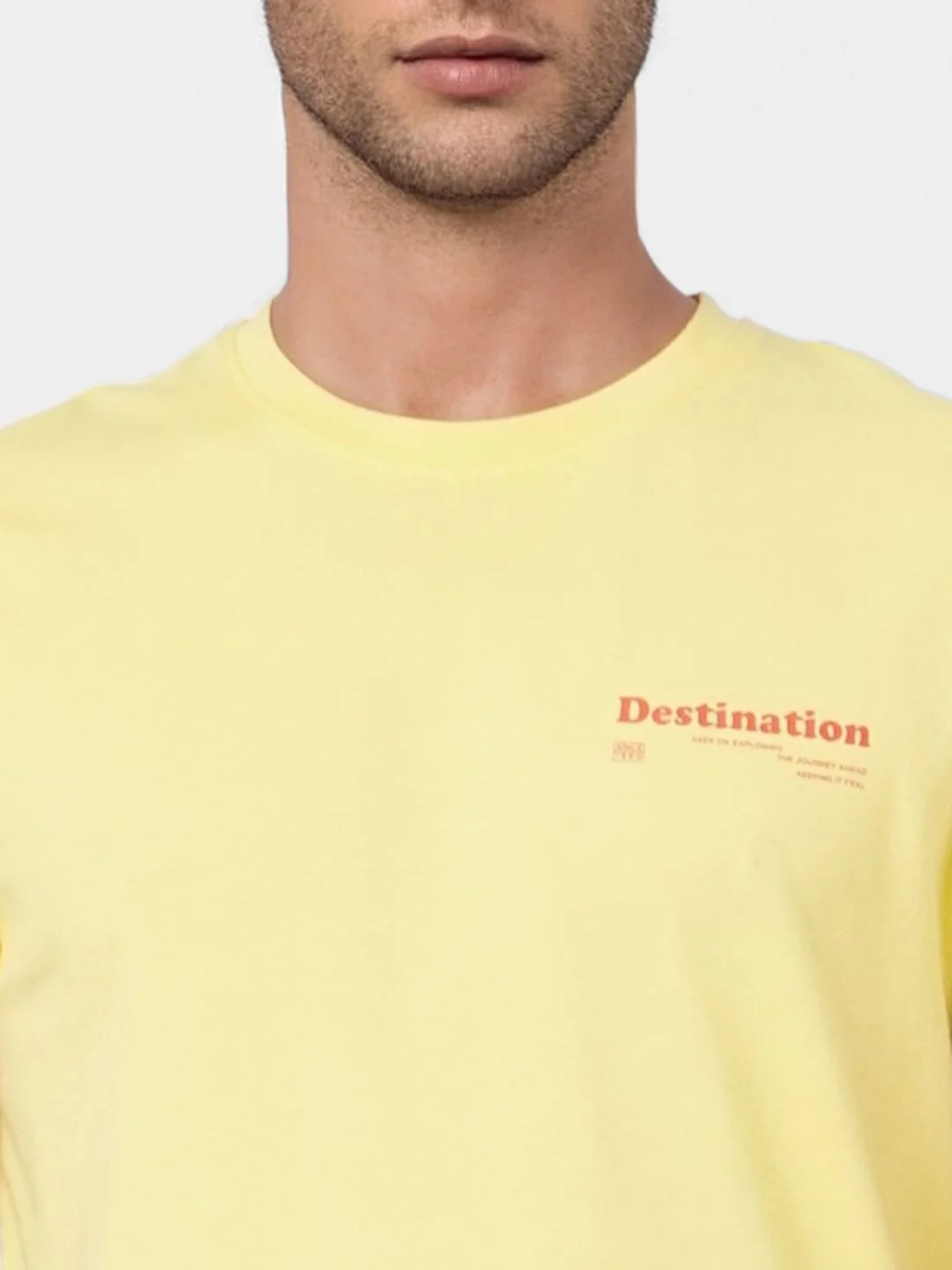 Yellow Crew Neck T-shirt - Image 5