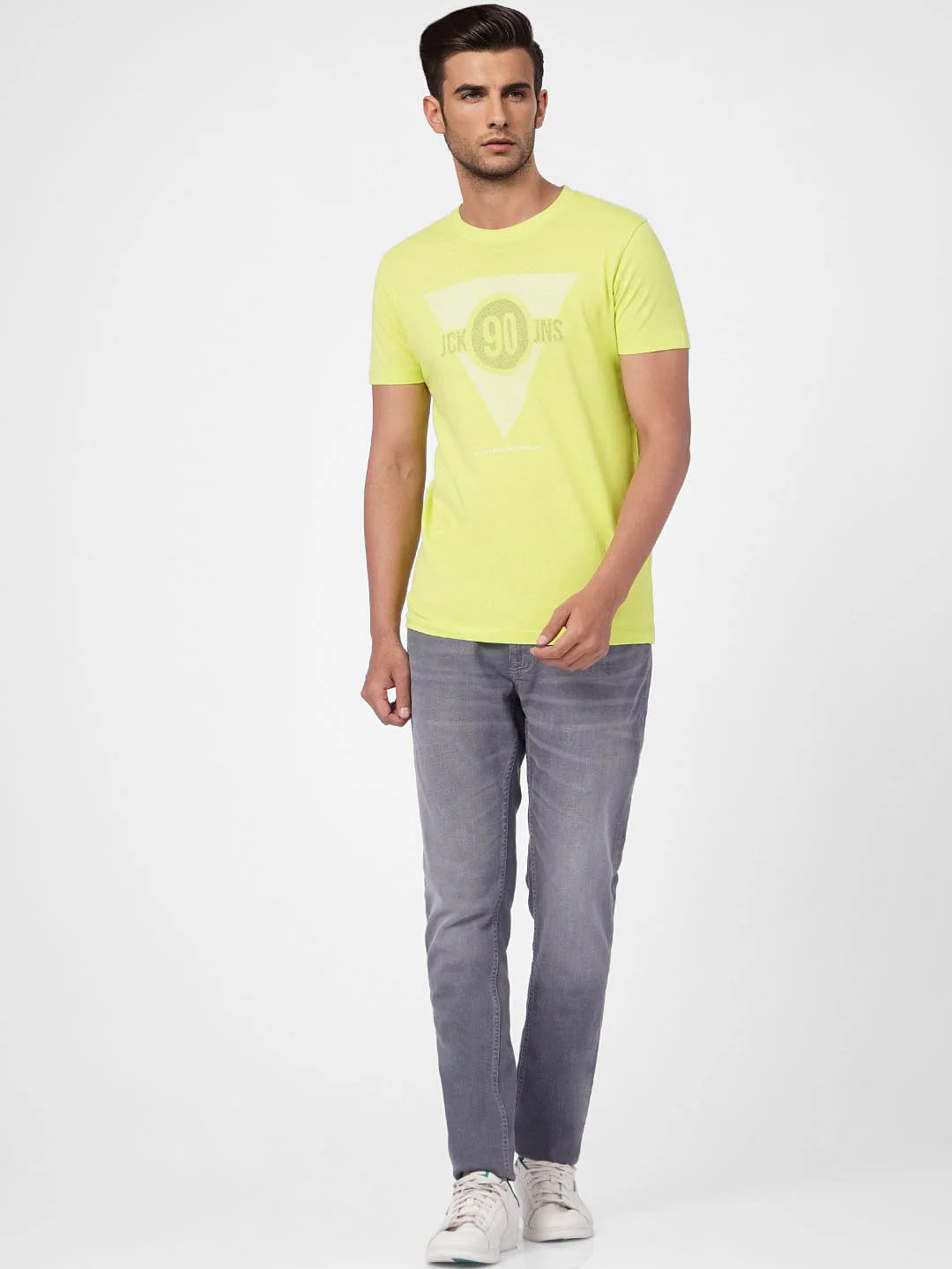 Lime Green Green Graphic Print T-shirt - Image 6