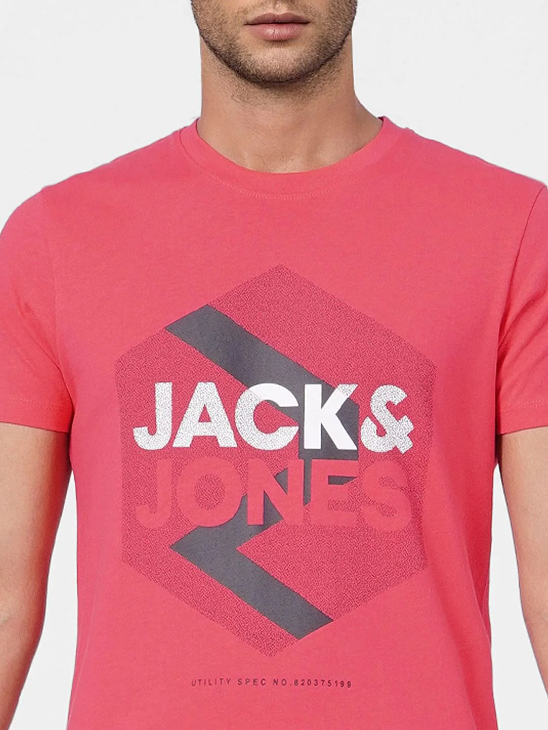 Pink Graphic Print Crew Neck T-shirt - Image 5