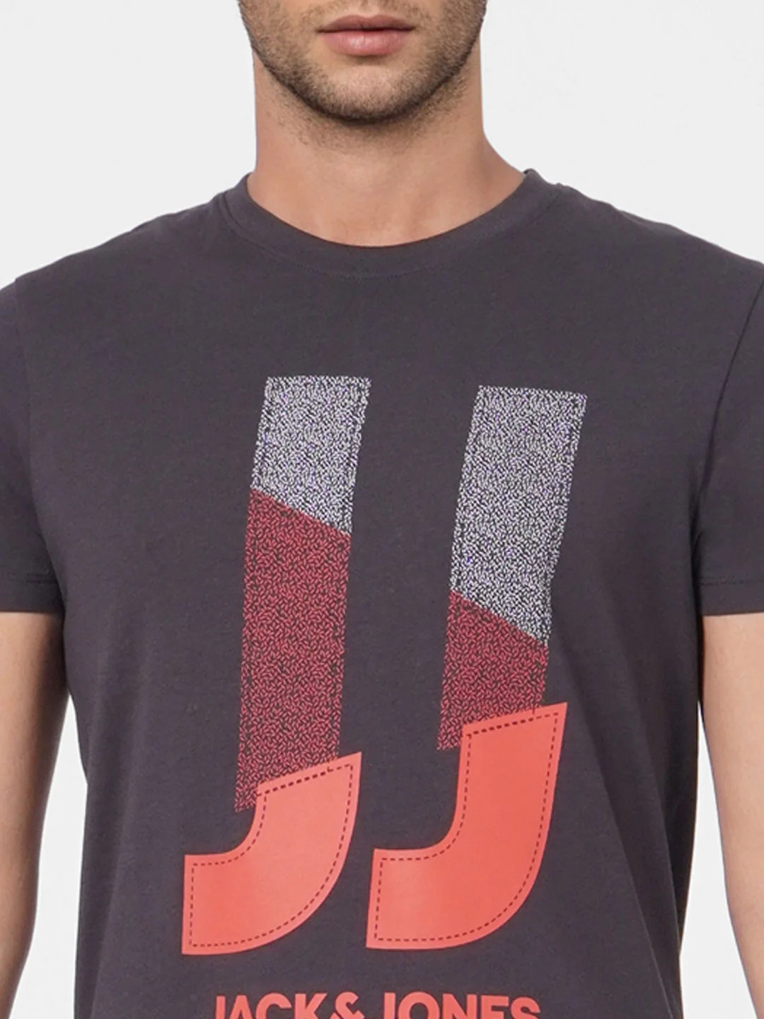 Black Graphic Print Crew Neck T-shirt - Image 5