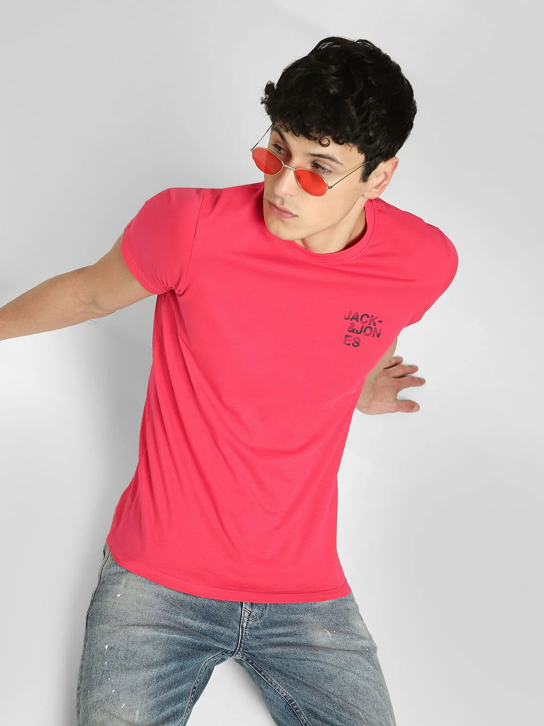 Pink Crew Neck T-shirt