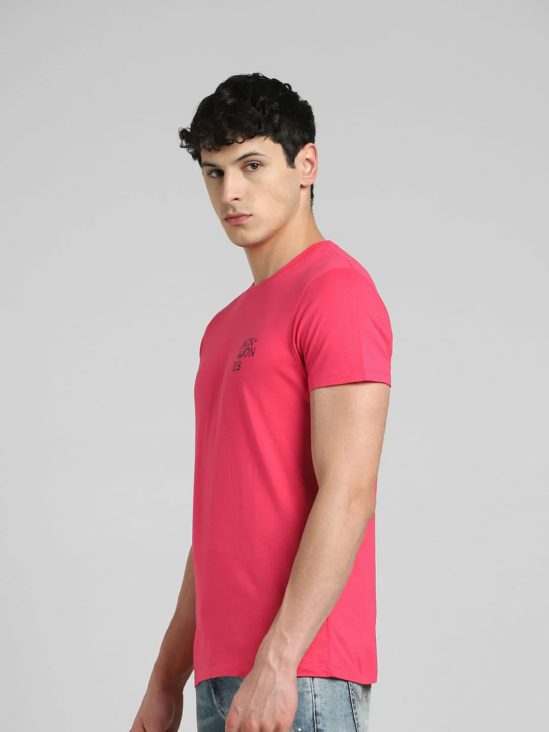 Pink Crew Neck T-shirt - Image 3