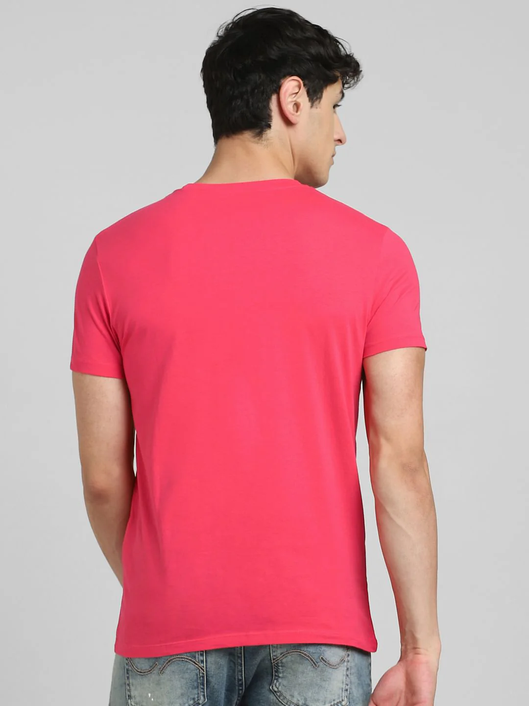 Pink Crew Neck T-shirt - Image 4