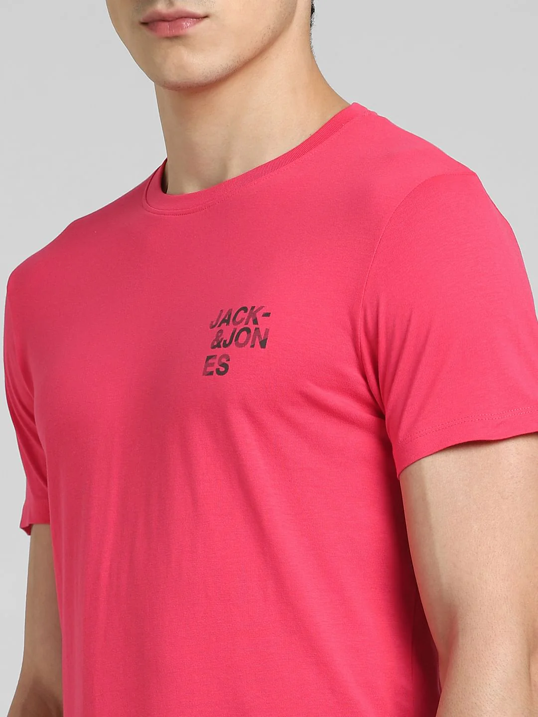 Pink Crew Neck T-shirt - Image 5