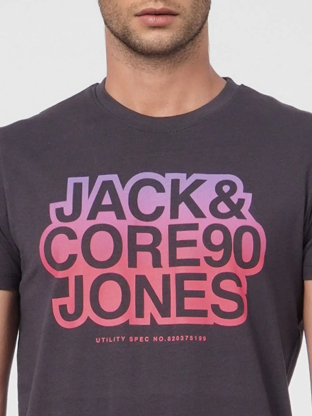 Black Graphic Print Crew Neck T-shirt - Image 5
