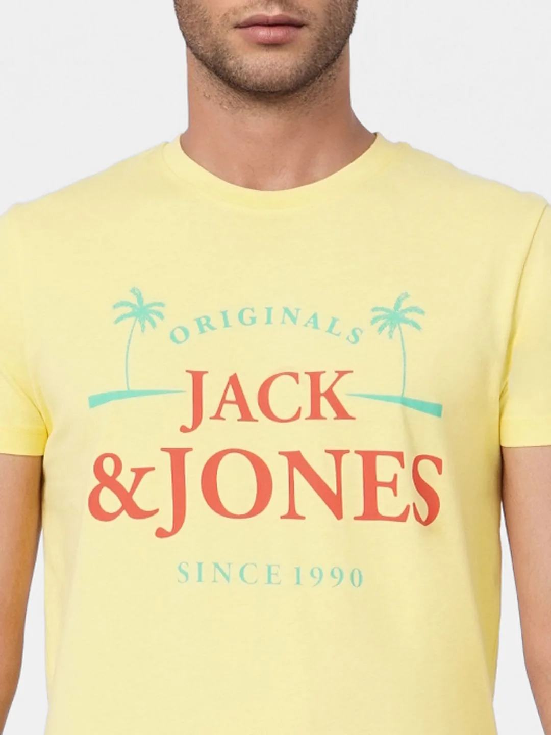 Yellow Graphic Print Crew Neck T-shirt - Image 6