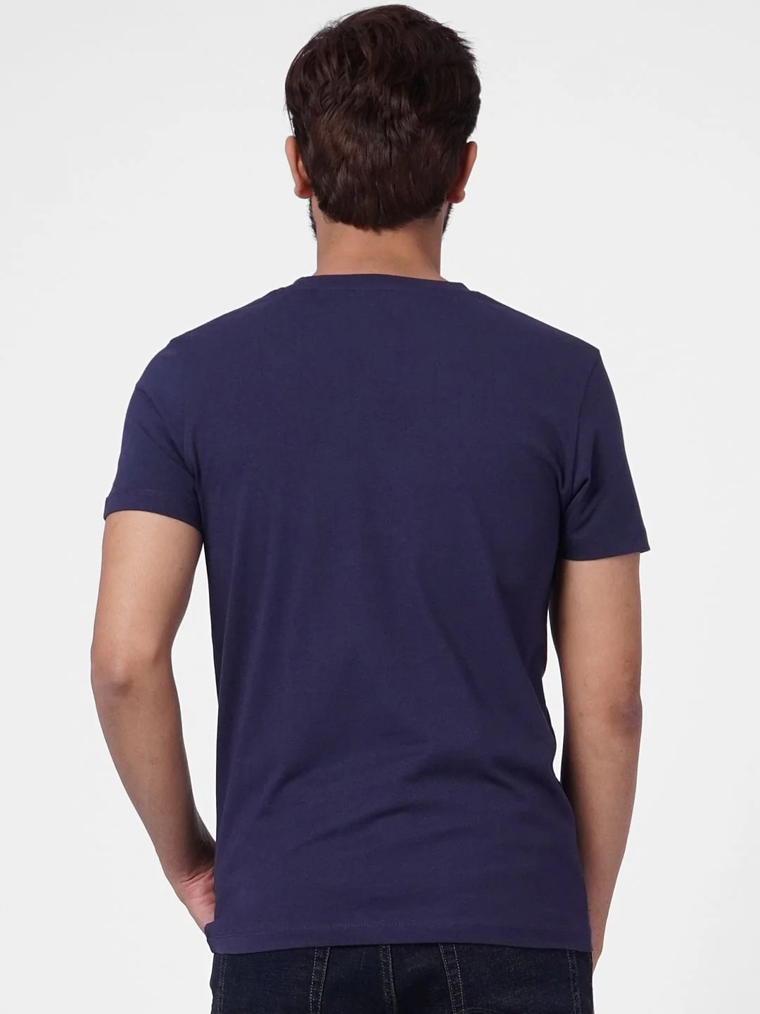 Blue Crew Neck T-shirt - Image 4