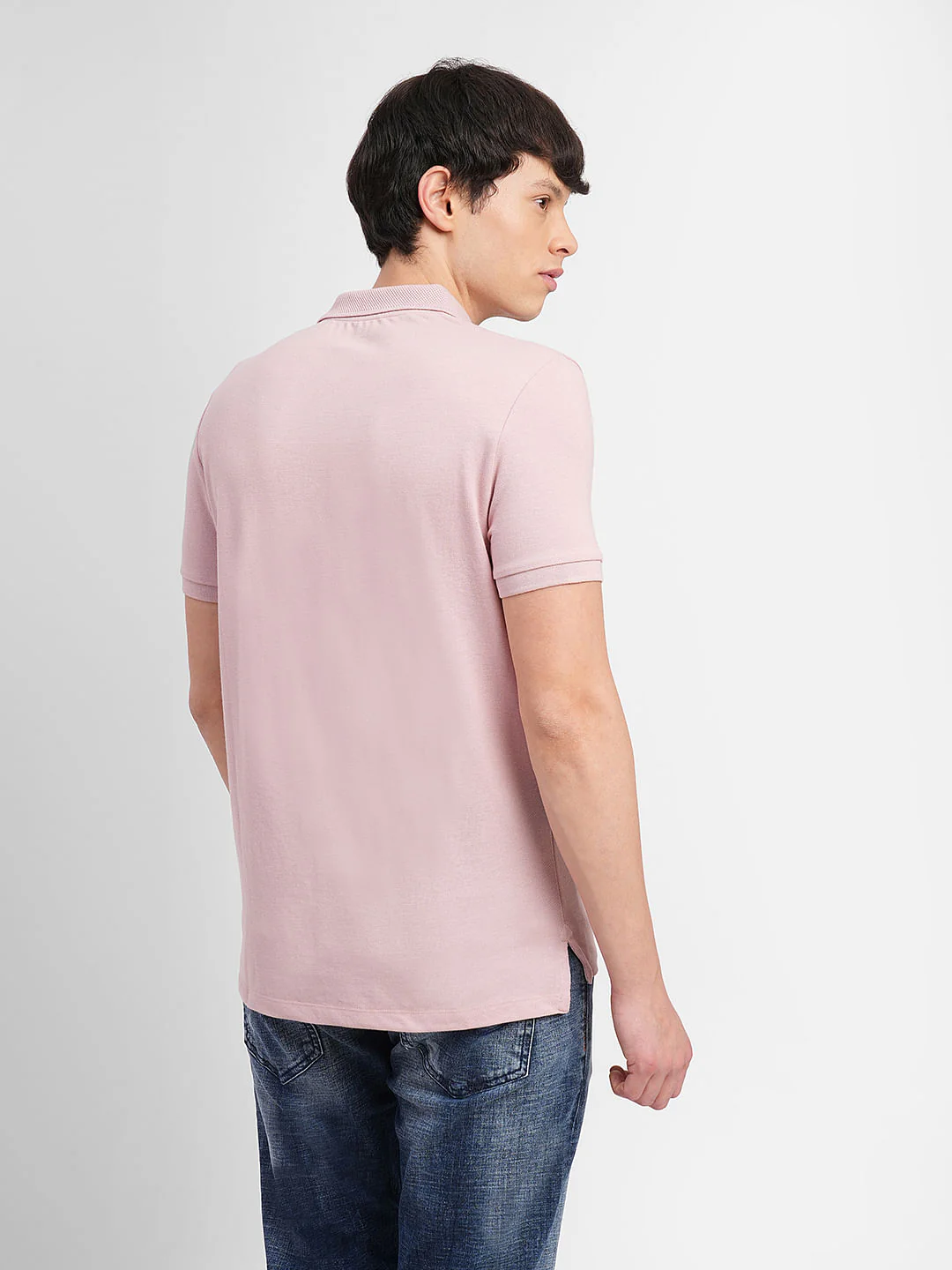 Pink Logo Print Polo T-shirt - Image 4