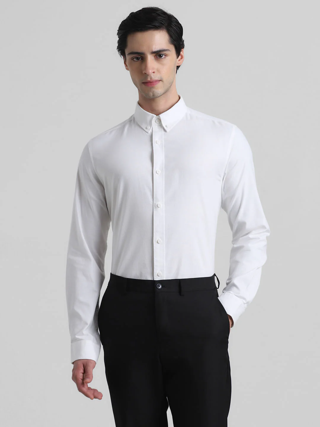 White Formal Full Sleeves Shirt - Image 2