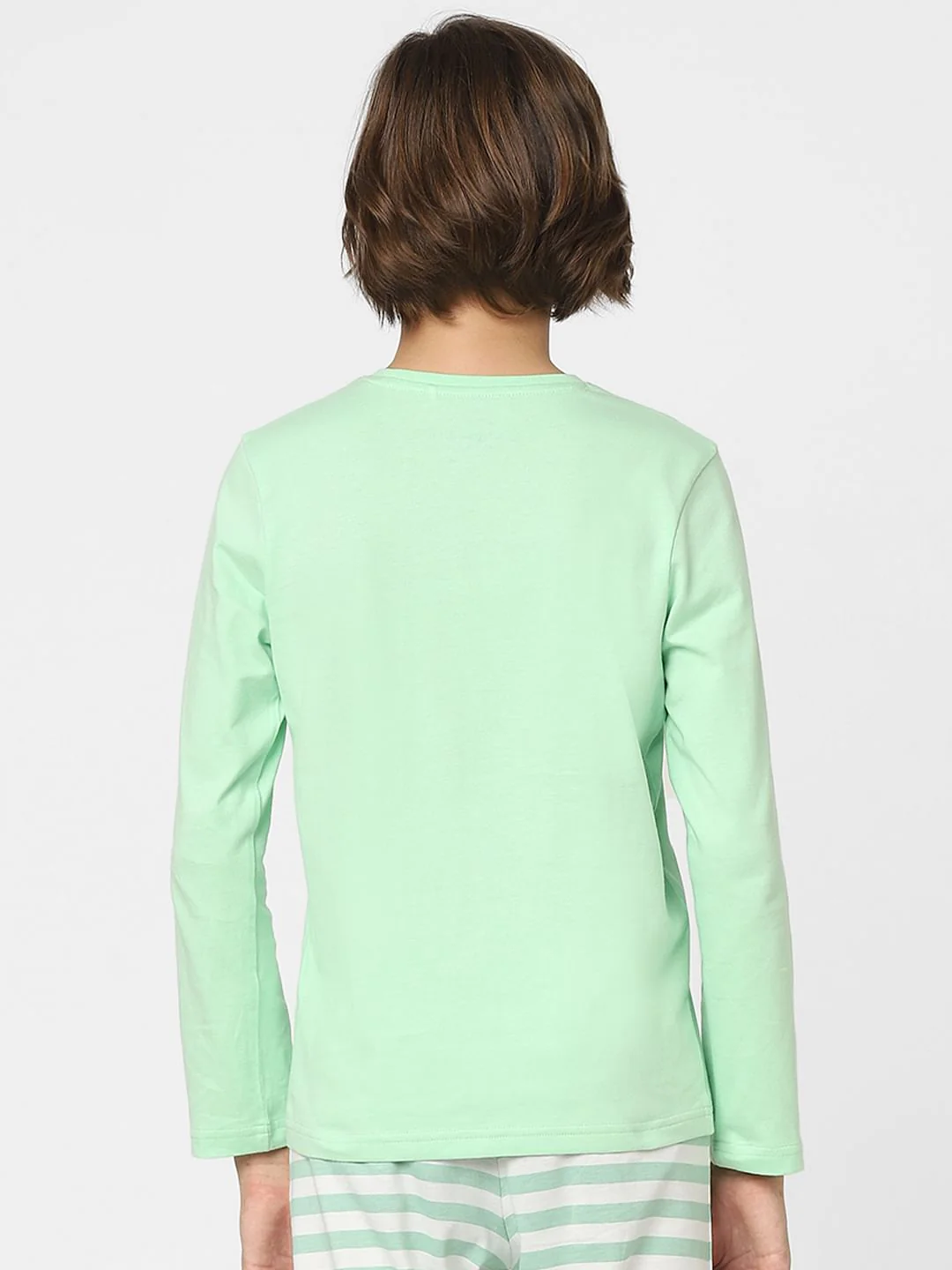 Boys Green Printed T-shirts & Pyjama Night Suit Set - Image 4