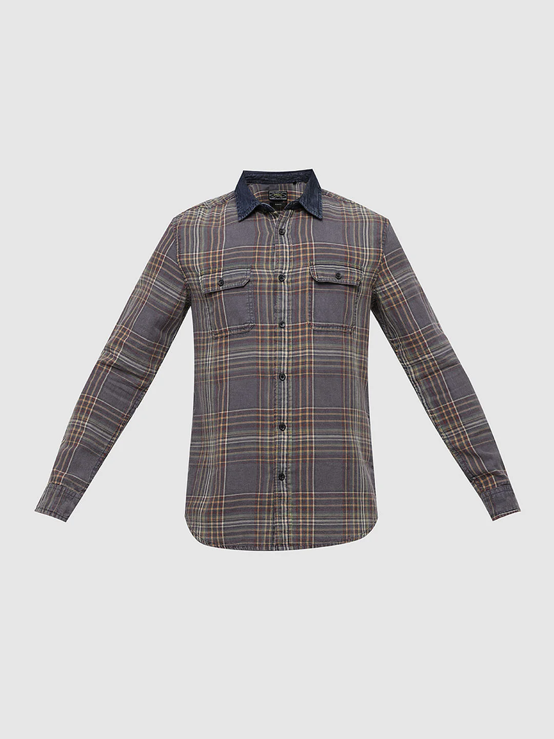 PRODUKT by JACK&JONES Brown Check Cotton Shirt - Image 7