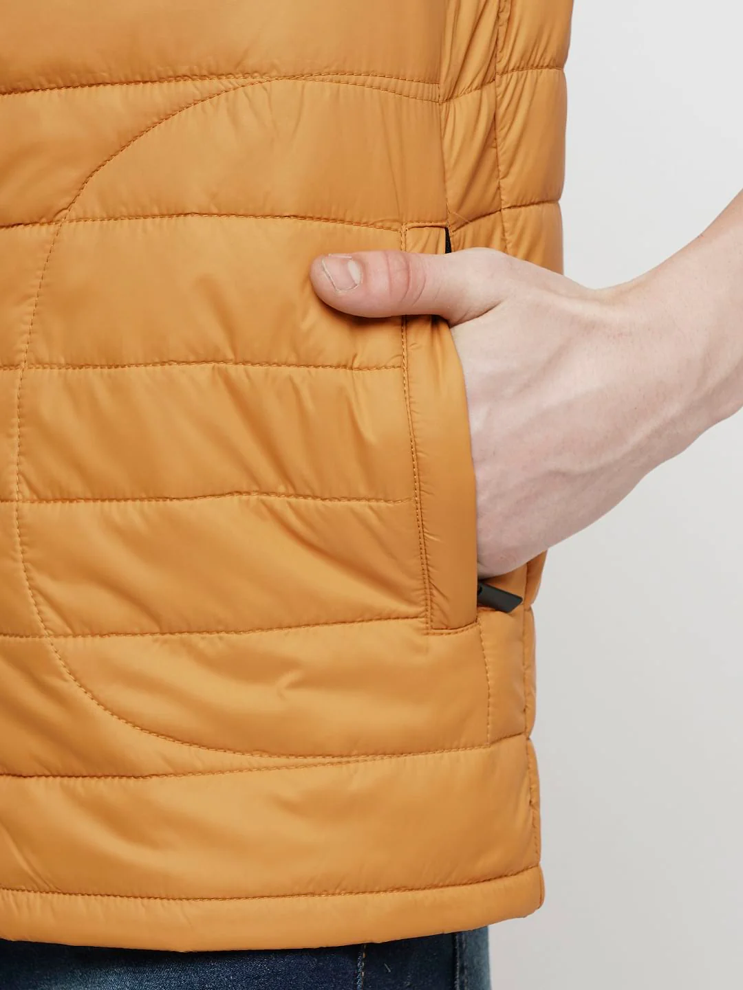 PRODUKT by JACK&JONES Bright Orange Sleeveless Puffer Vest - Image 8