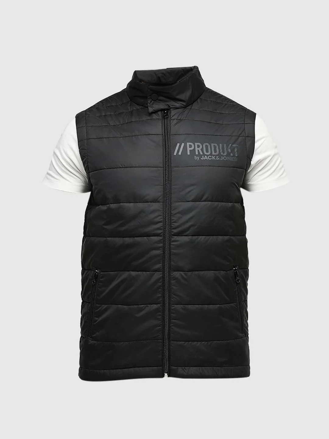 PRODUKT by JACK&JONES Black Sleeveless Puffer Jacket - Image 7