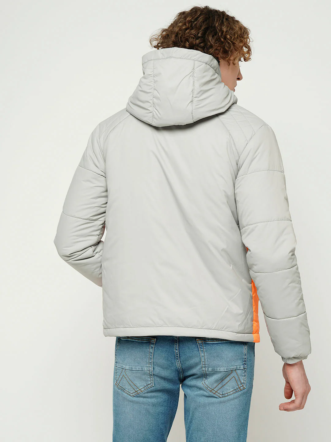 PRODUKT by JACK&JONES Grey Hooded Puffer Jacket - Image 4