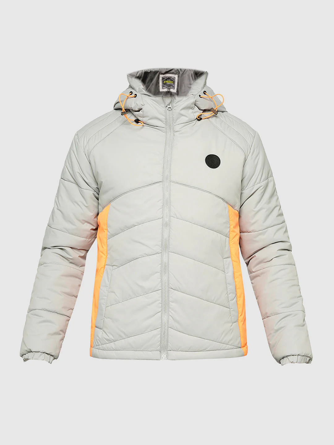 PRODUKT by JACK&JONES Grey Hooded Puffer Jacket - Image 7