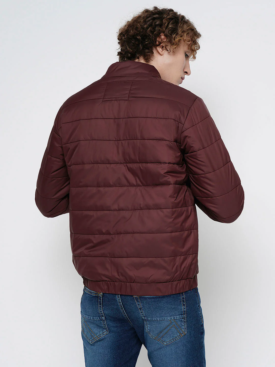PRODUKT by JACK&JONES Red Logo Print Puffer Jacket - Image 3