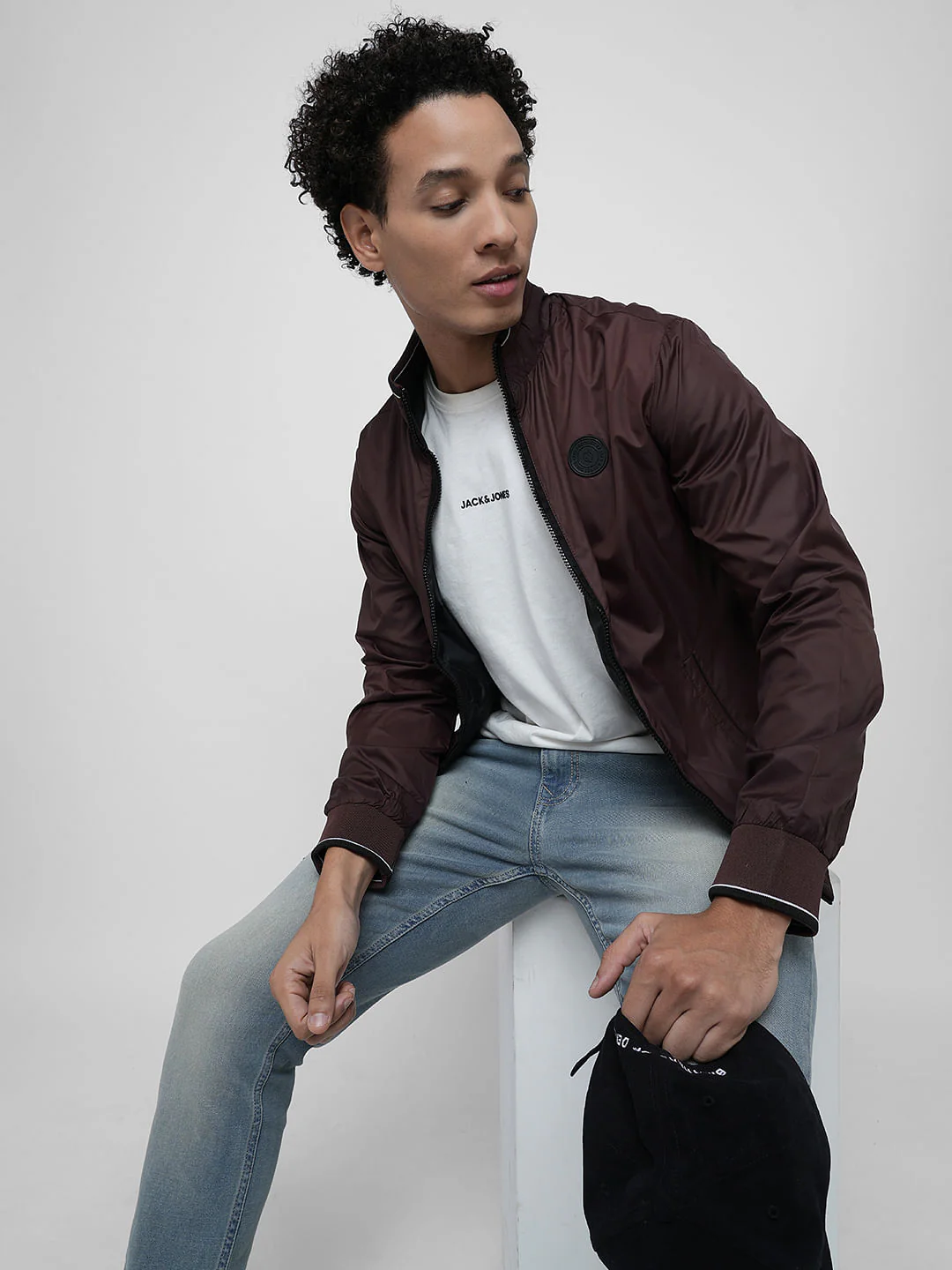 PRODUKT by JACK&JONES Dark Purple Zip-Up Polyfill Jacket