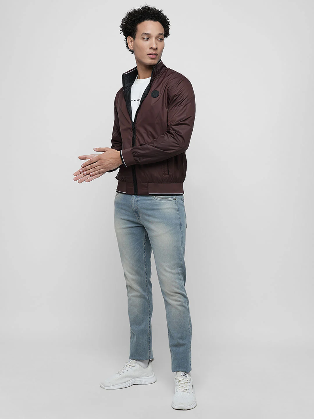 PRODUKT by JACK&JONES Dark Purple Zip-Up Polyfill Jacket - Image 5