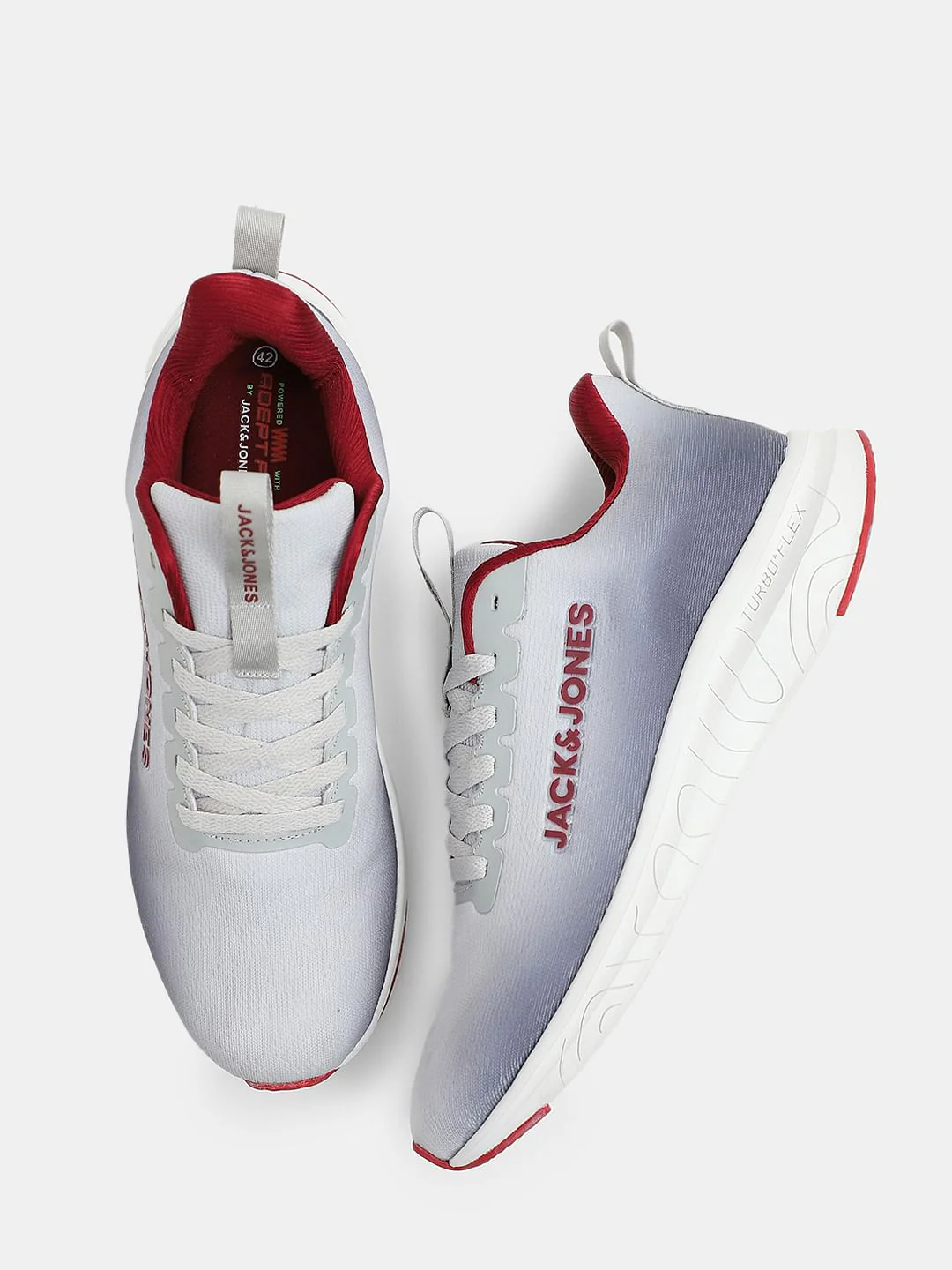 Grey Ombre Knit Sneakers - Image 3